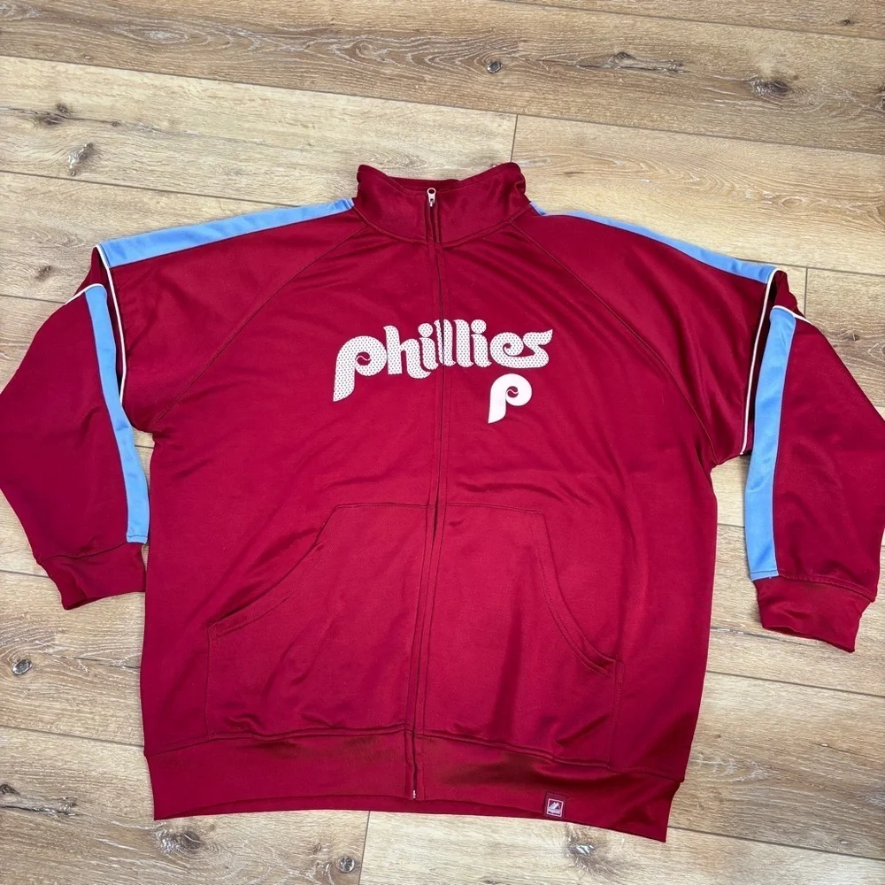 VTG PHILADELPHIA PHILLIES Baseball MLB Jacket Mens XXXL Cooperstown Collection